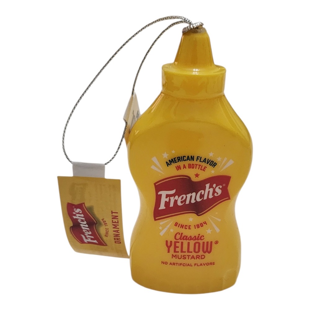 French's Classic Yellow‎ Mustard Bottle Christmas Ornament New With Tags 2024